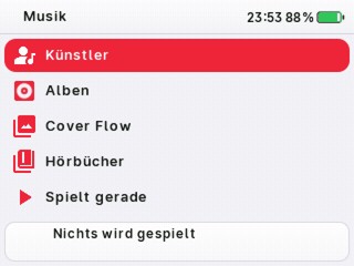 Musik-Menü